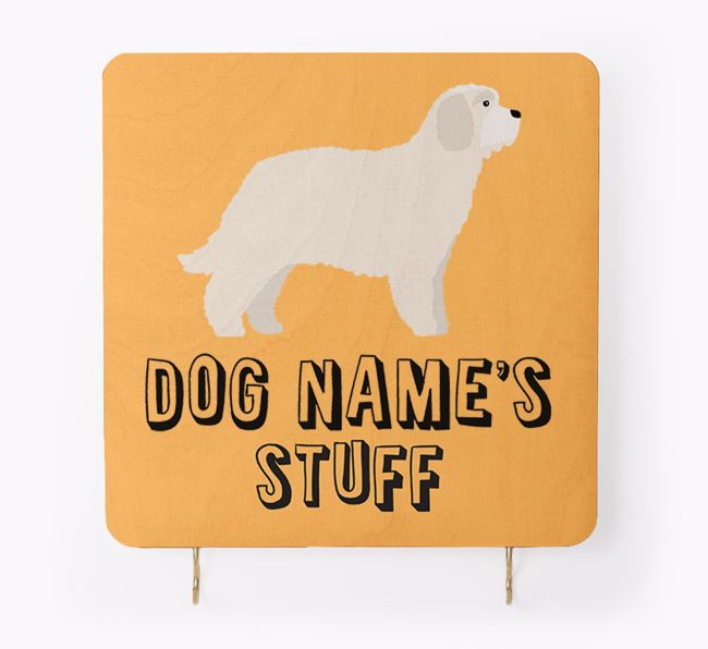 'Dog's Stuff' - Personalised {breedFullName} Lead & Collar Hanger